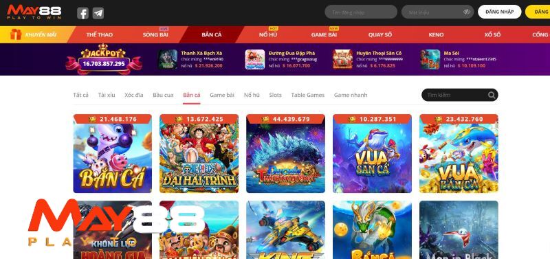 Bắn cá May88 đổi thưởng hấp dẫn