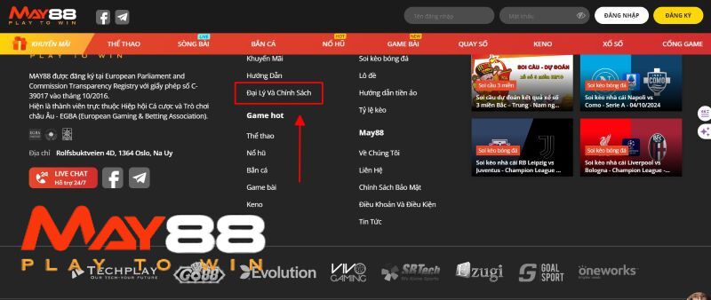 Đại lý May88 với hoa hồng khủng
